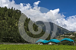 Tented accomodation in Spiti Valley