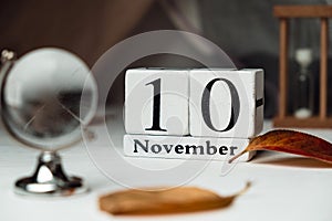 Tenth day of autumn month calendar November