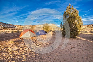 Tenting in the Vermillion Cliffs National Monument