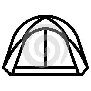 Tents icon. Camping tent and tarp. Vector illustration