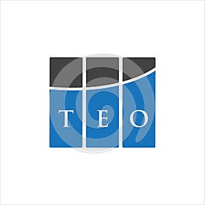 TEO letter logo design on white background. TEO creative initials letter logo concept. TEO letter design