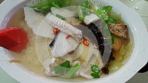 Teochew fish soup with rice