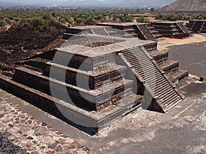 Teotihuacan, Mexico, an ancient Pre-Columbian civilization which preceded the Aztec culture