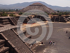 Teotihuacan, Mexico, an ancient Pre-Columbian civilization which preceded the Aztec culture