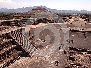 Teotihuacan, Mexico, an ancient Pre-Columbian civilization which preceded the Aztec culture