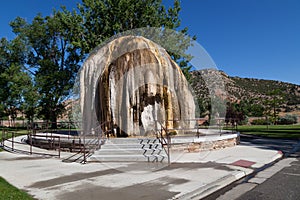 Tepee Fountain in Hot Springs State Park