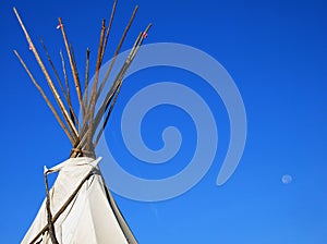 Tepee and Moon