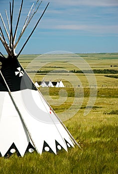 Tepee on the prairies 1 photo