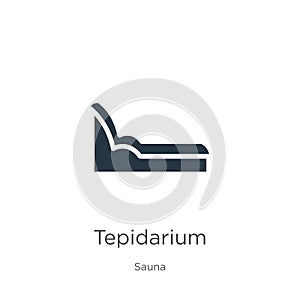 Tepidarium icon vector. Trendy flat tepidarium icon from sauna collection isolated on white background. Vector illustration can be