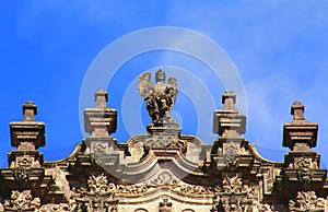 Baroque church of Tepotzotlan in estado de mexico photo