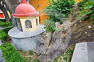 Tepotzotlan old city streets near the central plaza photo