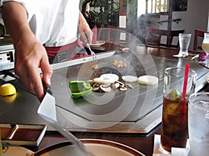 Teppanyaki Style Cooking