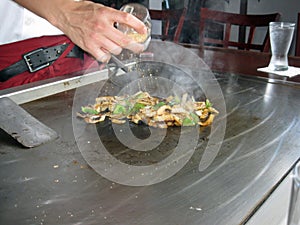 Teppanyaki Style Cooking
