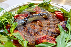 Tepsi kebab  Tray kebab  Local Antakya, Hatay cuisine kebab photo