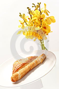 TequeÃÂ±o and jam pastry