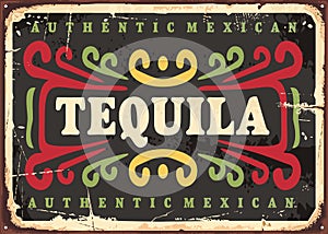 Tequila vintage sign