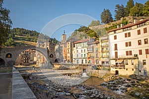 The Ter river passing through Camprodon photo