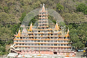 Tera Manzil Shiva Hindu temple Rishikesh, India