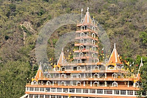 Tera Manzil Shiva Temple in Rishikesh, India