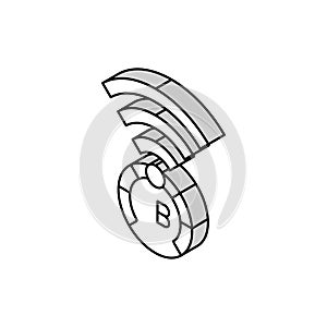 terabyte internet speed future technology isometric icon vector illustration photo