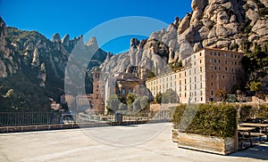 Terace of view point on the Monserrat mountain