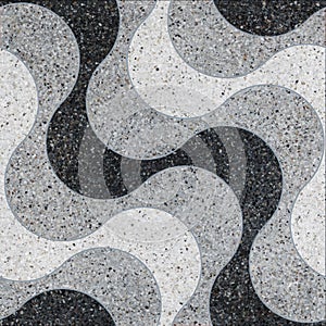 terazzo texture design floor tiles surface. Colorful vintage ceramic tiles wall decoration