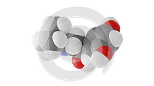 terbutaline molecule, bricanyl, molecular structure, isolated 3d model van der Waals photo