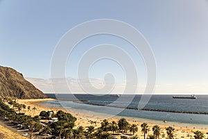 Teresitas beach near Santa Cruz de Tenerife on Canary islands, Spain.