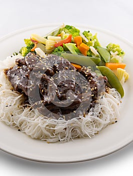 Teriyaki beef meal