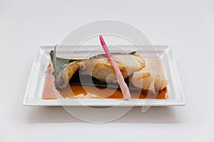 Teriyaki Sablefish : Fried Marinated Sable Fish with Teriyaki Sauce