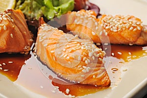 Teriyaki salmon