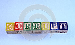 The term corrupt