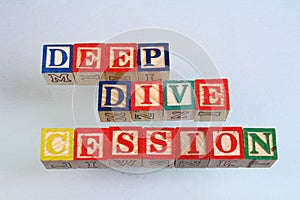 The term deep dive cession visually displayed