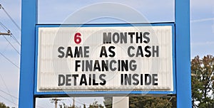 Term Financing Sign
