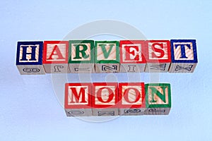 The term harvest moon