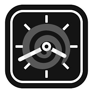 Term wall clock icon simple vector. Duration event photo