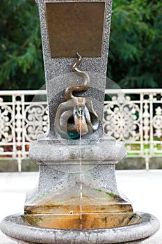 Termal mineral spring in Karlovy Vary (Carlsbad)