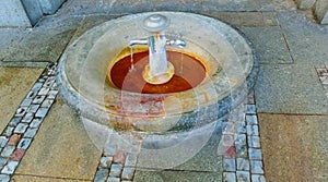 Termal mineral spring in Karlovy Vary. Czech Republic photo