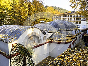 Termal Park, hotel and baths view in Termal, Yalova, popular thermal spring spa in Turkey in autumn.jpg