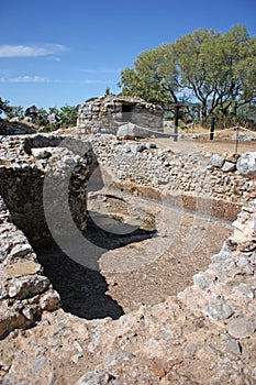 Termas de la ciudad romana de Ocuri en Ubrique, provincia de CÃ¡diz, AndalucÃ­a, EspaÃ±a