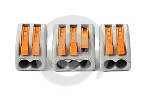 Terminal block screwless connectors