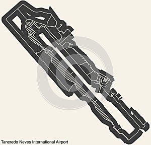 Terminals layout plan of the AEROPUERTO INTERNACIONAL TANCREDO NEVES (CNF), BELO HORIZONTE photo