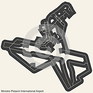 Terminals layout plan of the MINISTRO PISTARINI INTERNATIONAL AIRPORT (EZE, SAEZ), BUENOS AIRES photo