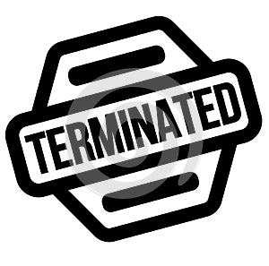 Terminated black stamp