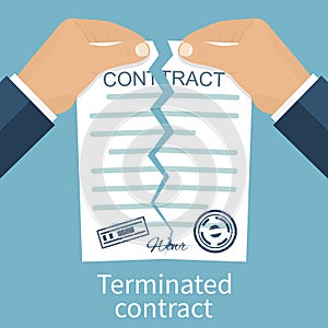 Terminated contract vector