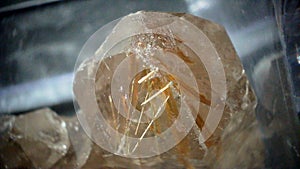 Terminated crystal of rutilated quartz
