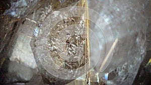 Terminated crystal of rutilated quartz