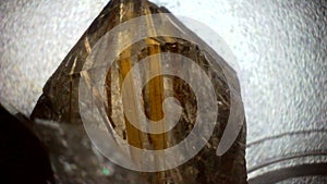 Terminated crystal of rutilated quartz