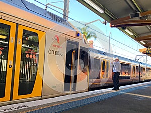 Sydney Train - Empty Train With The Closed Doors.