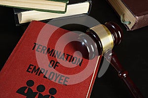 Termination of Employee is shown using the text. Unfair dismissal concept